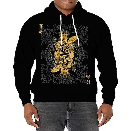 

Men's Unisex Pullover Hoodie Sweatshirt Black Hooded Skull Graphic Prints Print Daily Sports 3D Print Streetwear Designer Casual Spring & Fall Clothing Apparel Hoodies Sweatshirts Long Sleeve