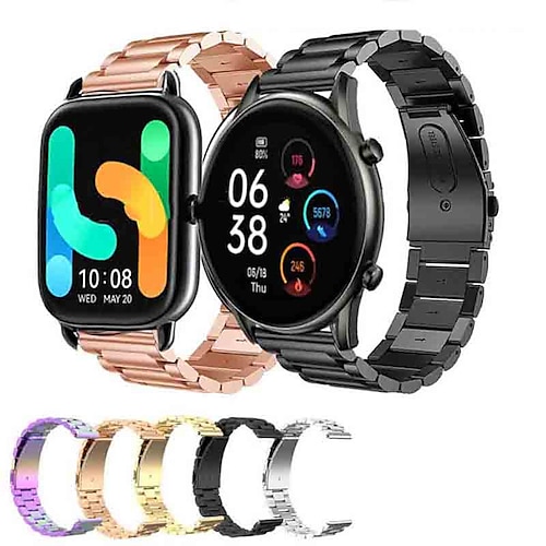 

1 PCS Smart Watch Band Compatible with Huawei Huawei Watch 2 Huawei Watch GT2 46mm Huawei Watch GT2 42mm Smartwatch Strap Waterproof Luxury Adjustable Metal Band Replacement Wristband