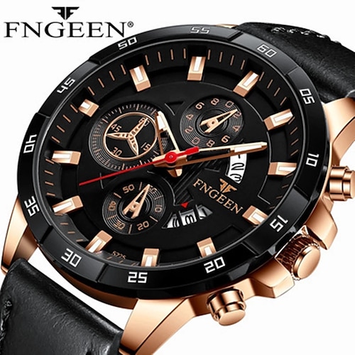 

FNGEEN 2022 New Mens Watches Top Brand Luxury Fashion Quartz Watch Men Stainless Steel Sport Male Clock Relogio Masculino 5225