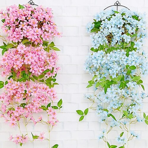 

Artificial Flower Plastic Wedding Vine Wall Flower Vine 1