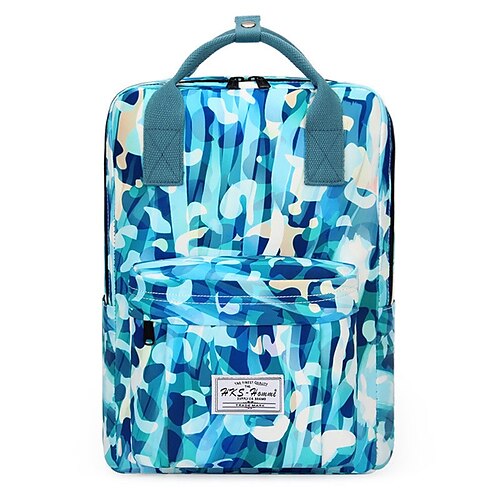 

School Backpack Bookbag Multicolor for Student Men Women Water Resistant Wear-Resistant Breathable Polyester School Bag Back Pack Satchel 19.13 inch