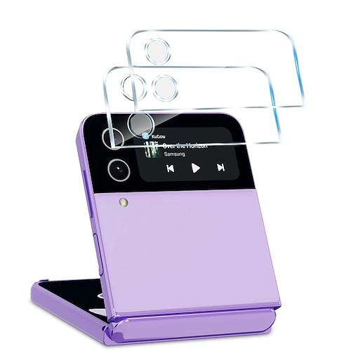 

Camera Lens Protector for Samsung Galaxy Z Flip 4 NOT 3 (2022) 2 Pack Upgrated 9H Tempered Glass Protective Flim HD Clear Anti-Scratch Full Coverage Easy Installation