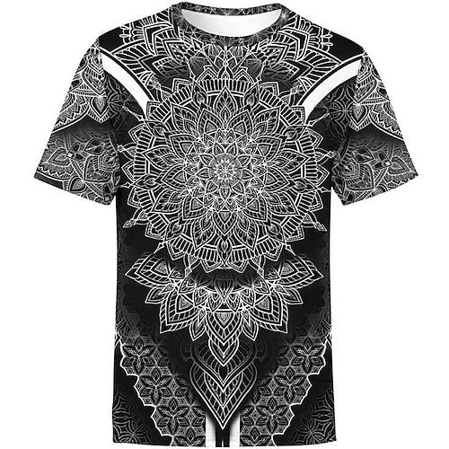 

Men's Unisex T shirt Tee Graphic Prints Crew Neck Black 3D Print Outdoor Street Short Sleeve Print Clothing Apparel Sports Casual Classic Comfortable / Summer / Summer
