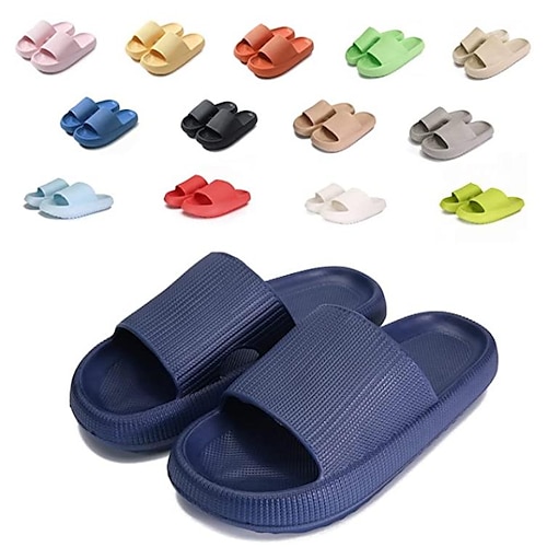 

Cloud Slippers for Women and Men Quick Drying, EVA Open Toe Soft Slippers, Non-Slip Soft Shower Spa Bath Pool Gym Beach House Sandals for Indoor & Outdoor