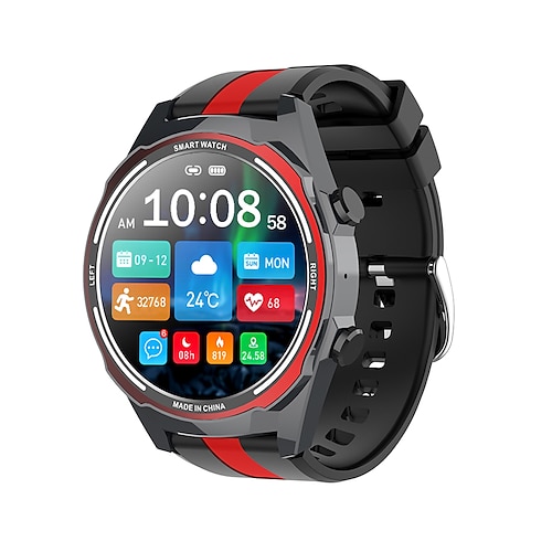 

696 M16 Smart Watch 1.6 inch Smartwatch Fitness Running Watch Bluetooth Pedometer Call Reminder Sleep Tracker Compatible with Android iOS Men Hands-Free Calls Message Reminder Custom Watch Face IP 67