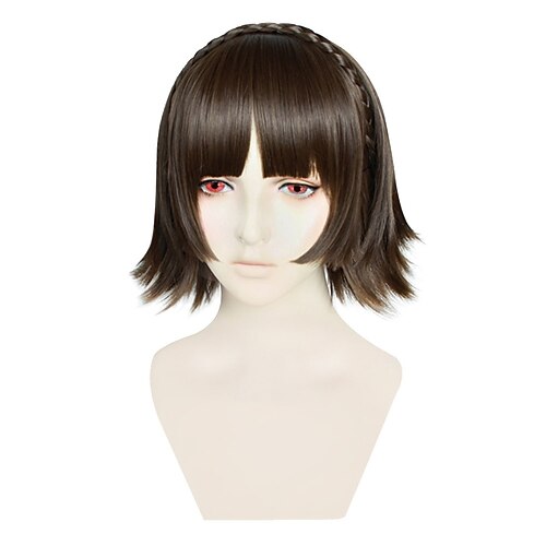 

P5 Makoto Niijima Cosplay Wig Braid Strip Styled