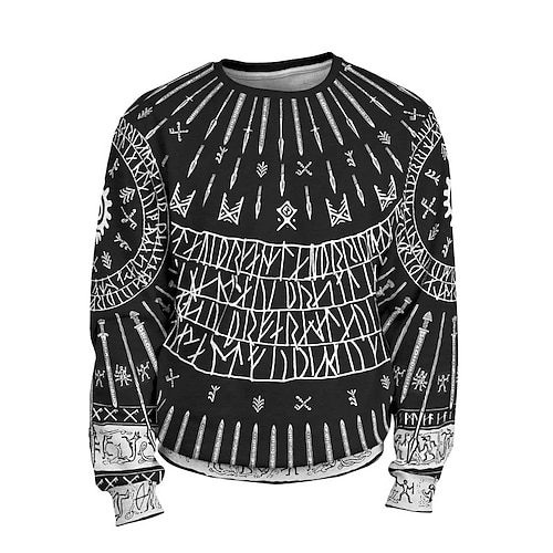 

Men's Unisex Sweatshirt Pullover Graphic Prints Print Daily Sports Holiday 3D Print Streetwear Designer Casual Clothing Apparel Hoodies Sweatshirts Long Sleeve Black