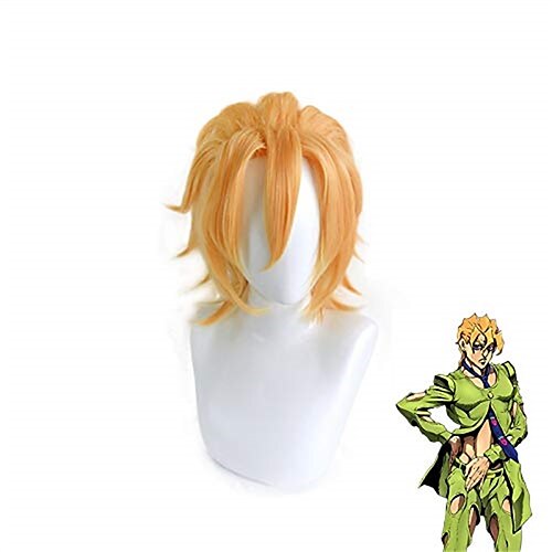 

Golden Wind Pannacotta Fugo Wig Cosplay Heat Resistant Synthetic Hair Men Party Role Play Wigs