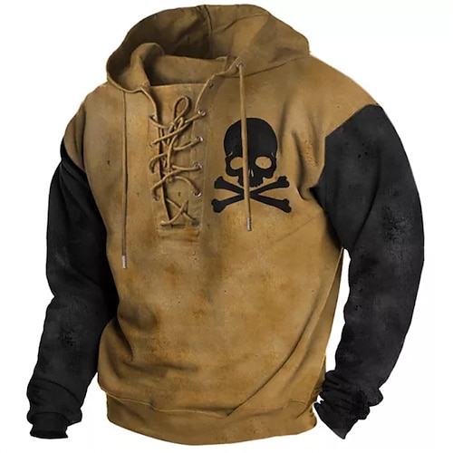 

Herre Unisex Pullover-hættetrøje Brun Hætte Dødningehoveder Grafiske tryk Blondér Trykt mønster Sport & Udendørs Daglig Sport 3D-udskrivning Basale Gade Designer Forår & Vinter Tøj Hættetrøjer