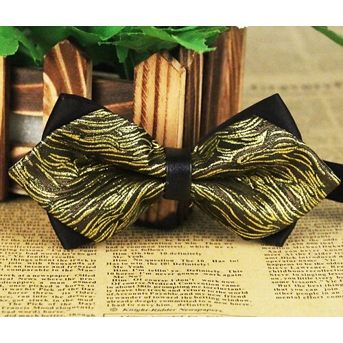 

Men's Bow Tie Work Print Geometric Formal Party Evening Club