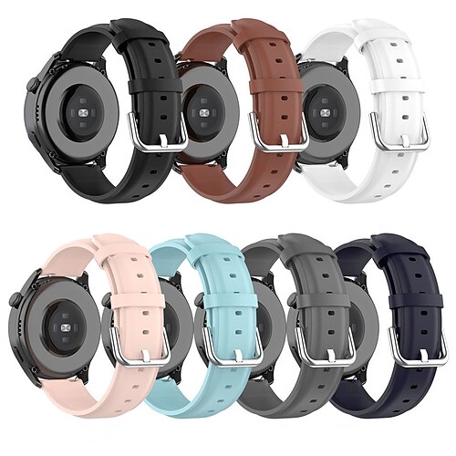 

PU Leather Strap for Galaxy Watch 3 41mm/42mm/Active 2 44MM 40MM/gear 2/Huawei GT-2-2e-Pro 42mm sports bracelet