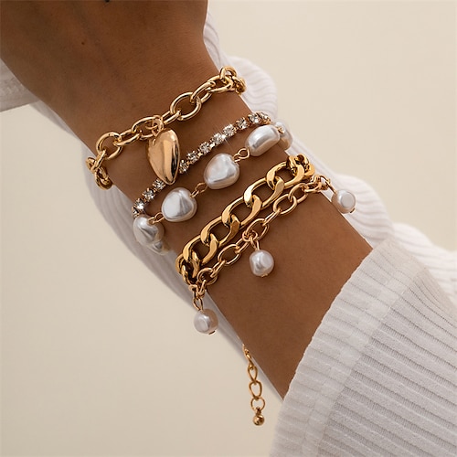 

Women's Bracelets Casual Street Heart Bracelets Bangles