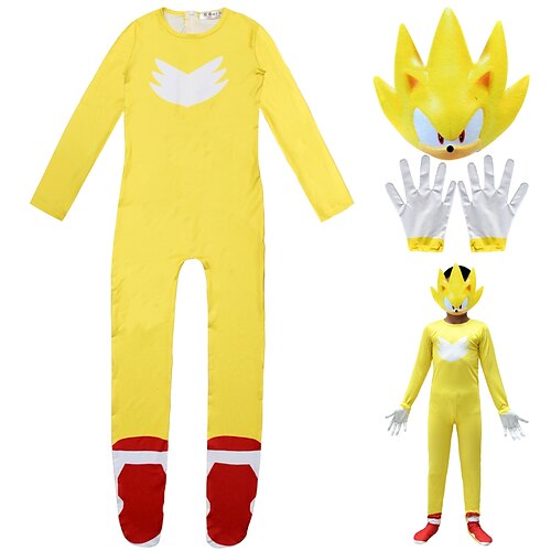 

3 Dele Børn Drenge Tøjsæt Outfit Helfarve Langærmet Sæt Afslappet Mode Sej Forår Sommer 7-13 år Gul