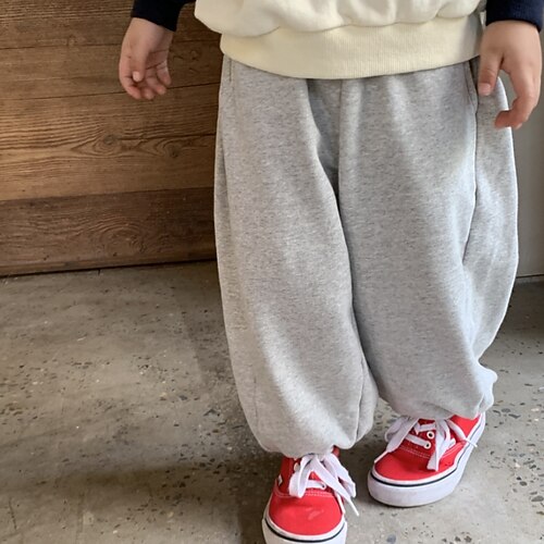 

Kids Girls' Pants Gray Solid Colored Fall Winter School 2-8 Years
