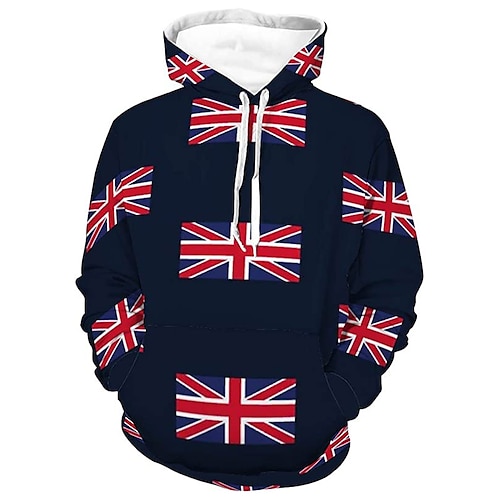 

Inspired by Queen's Platinum Jubilee 2022 Elizabeth 70 Years British Flag Hoodie Anime 100% Polyester Anime Front Pocket Graphic Hoodie For Men's / Women's / Couple's