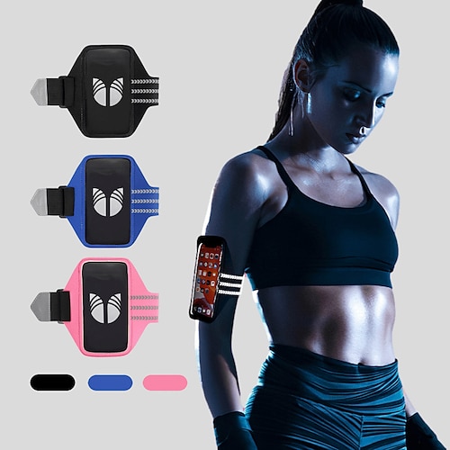 

Phone Armband Running Armband for Running Jogging Bike / Cycling Recreational Cycling Sports Bag Reflective Adjustable Waterproof Waterproof Material Men's Women's Running Bag Adults