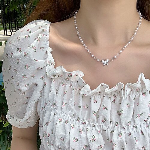

1PC Necklace For Women's Halloween Sport Gift Alloy Classic Butterfly