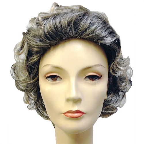 

Queen Elizabeth II Costume Wig Halloween Cosplay Party Wigs