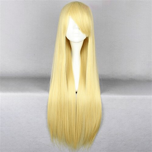 

Girls Frontline Nagant Cosplay Wig With Bangs Wig Long Yellow Synthetic Hair Women's Soft Easy To Carry Fashion Yellow