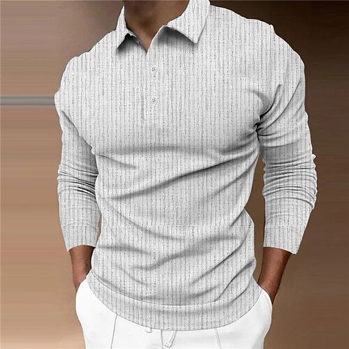 

Per uomo POLO Camicia da golf Golf Pop art Collo ripiegabile Verde Blu Rosa Cachi Grigio Stampa 3D Strada Informale Manica lunga Bottone giù Stampa Abbigliamento Di tendenza Originale Informale