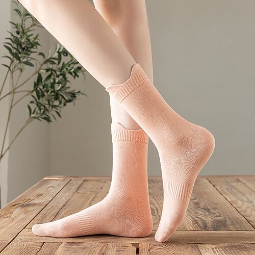

Women's Crew Socks Cotton Basic 3 Pairs