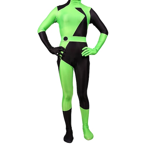 

Kim Possible Zentai Suits Cosplay Costume Men's Women's Boys Movie Cosplay Cosplay Halloween Green Blue Zentai Masquerade Polyester