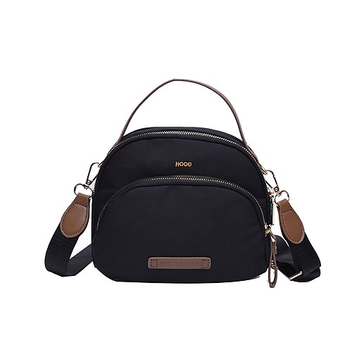 

Women's Canvas Bag Shoulder Bag Nylon Chain Solid Color Shopping Going out White Black Gray Khaki