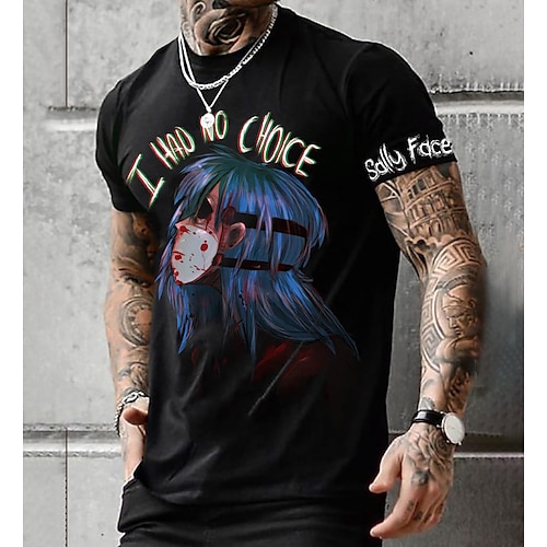 

Cara de sally pescador de sal T-Shirt Animé Dibujos Anime Clásico Estilo callejero Camiseta Para Hombre Mujer Unisexo Adulto Impresión 3D 100% Poliéster