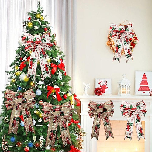 

Christmas ribbon bow christmas decorative bow diy bow ribbon