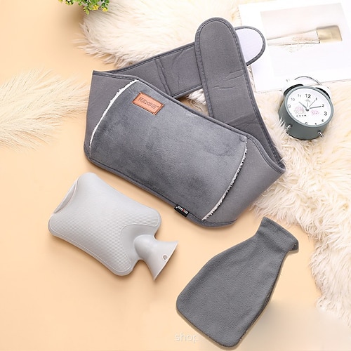 

3pcs/set Hot Water Bottle with Cover Portable Plush Hand Warmer Winter Gift