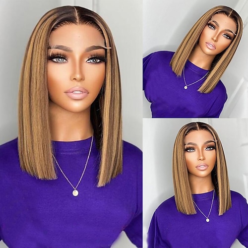 

Human Hair 13x4 Lace Front Wig Free Part Brazilian Hair Straight Black Wig 150% Density with Baby Hair Glueless Pre-Plucked For wigs for black women Long Human Hair Lace Wig