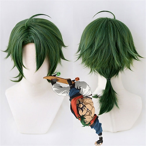 

Anime SK8 Joe Cosplay Wig SK8 the Infinity Kojiro Nanjo Cosplay Green Short Wigs Men Women Heat Resistant Synthetic Hair