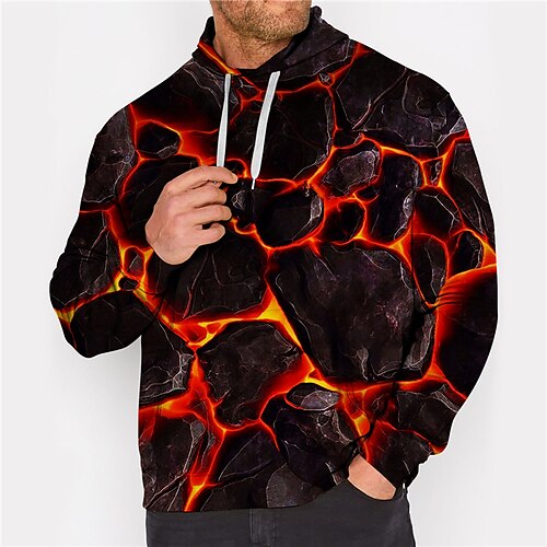 

Men's Plus Size Big and Tall Graphic Prints Standing Collar Long Sleeve Spring Fall Basic Designer Plus Size Casual Daily Sports Tops