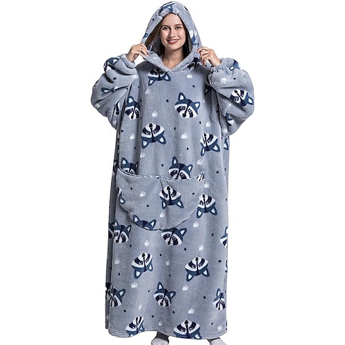Ovesized Wearable Blanket, Long Sherpa Fleece Blanket Sweatshirt, with Warm  Big for Women Men Flannel Sherpa Soft Warm Cozy Blanket Jacket Sweater Gift  for Adult Teens One Size Fits All 2024 - $44.99