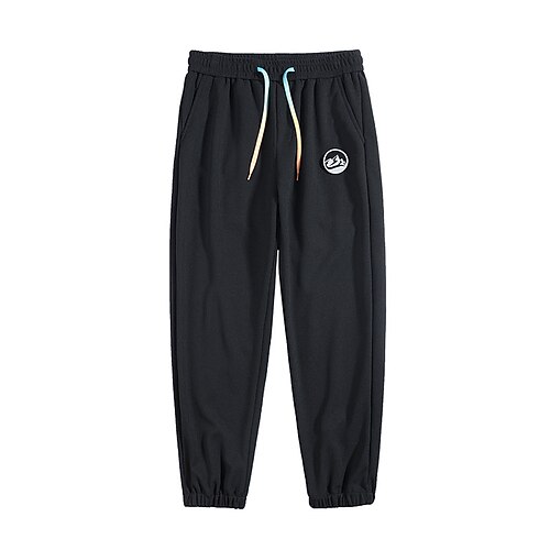 

Men's Waffle Joggers Trousers Winter Pants Casual Pants Pocket Drawstring Elastic Waist Solid Colored Comfort Soft Daily Holiday Streetwear Casual / Sporty Plus velvet Grey White Micro-elastic
