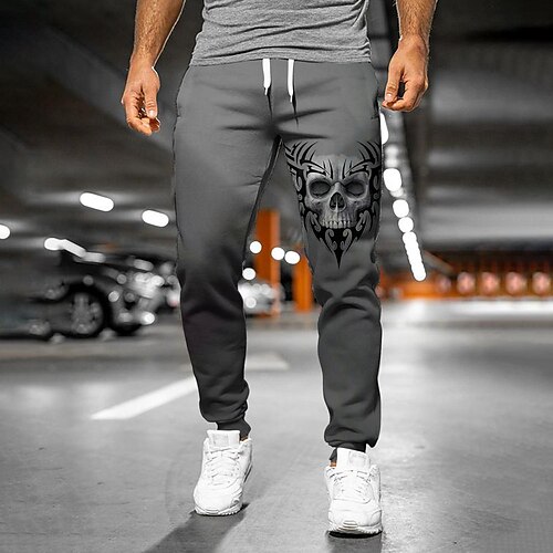 

Men's Sweatpants Joggers Trousers Drawstring Elastic Waist 3D Print Graphic Prints Comfort Breathable Sports Outdoor Casual Daily Streetwear Designer Black Micro-elastic / Elasticity