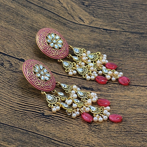 

Femme Boucles d'oreille Rétro Vintage Extérieur Géométrie Boucle d'oreille