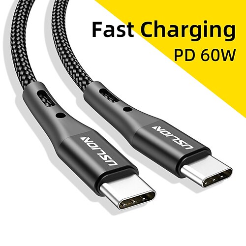 

60W USB C to Type C Cable Fast Charge Cable QC 3.0 Fast Charge Cell Phone Data Cable for Xiaomi Mi 12 Pro Mi 11 Samsung