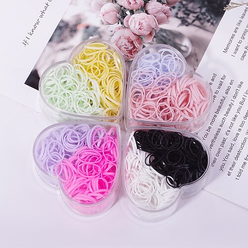 

4 Pieces Kids Girls' Sweet Daily Heart Heart / Mixed Color Hair Accessories Colorful