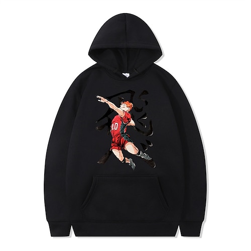 

Inspired by Haikyuu!! Second Season Hinata Shoyo Hoodie Cartoon Manga Anime Front Pocket Graphic Hoodie For Men's Women's Unisex Adults' Hot Stamping 100% Polyester