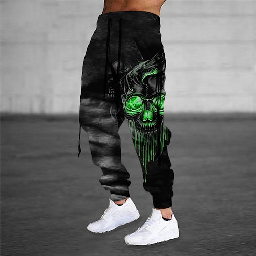 

Men's Sweatpants Joggers Trousers Drawstring Elastic Waist Ribbon Graphic Prints Comfort Breathable Sports Outdoor Casual Daily Cotton Blend Terry Streetwear Designer Yellow Red Micro-elastic