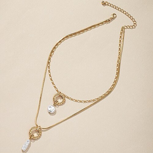 

Chain Necklace For Women's Party Evening Daily Alloy Classic