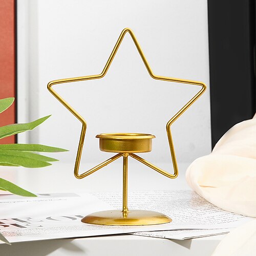 

Simple Style Iron Candle 1PC Candle Holders