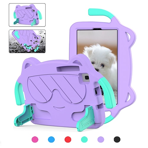 

Tablette Etuis coque Pour Samsung Galaxy Tab A7 Lite A 8.0 2021 2019 avec béquille réglable Dépoli Antichoc Dessin Animé 3D Silicone Pour Enfants