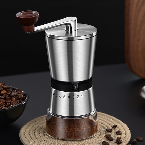 

Hand-cranked Coffee Grinder Hand Grinding Removable Portable Grinder Coffee Machine Ceramic Grinding Core Thickness Can Grind Beans