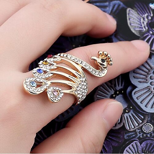 

1PC Ring For Women's AAA Cubic Zirconia Multicolor Date Festival Alloy Classic Animal