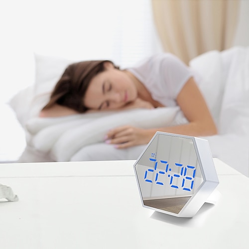 

Simple Alarm Clock Student Special Intelligent Children's Timer Mute Mirror Bedroom Bedside Voice-controlled Electronic Clock