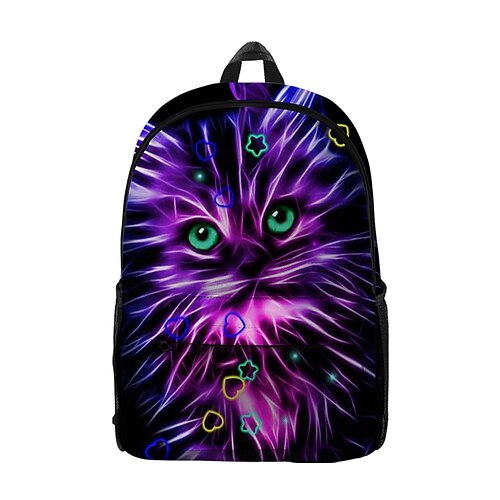 

bambini Unisex Zaino per la scuola Scuola Giornaliero Stampa 3D Oxford Regolabile Leggero Cerniera Fucsia