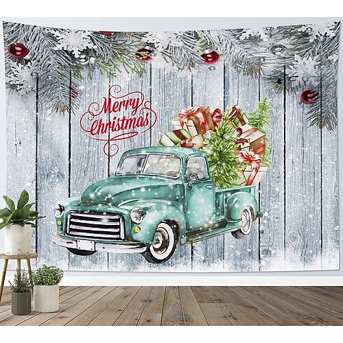 

Christmas Gift Holiday Party Wall Tapestry Art Decor Blanket Curtain Picnic Tablecloth Hanging Home Bedroom Living Room Dorm Decoration Christmas Party