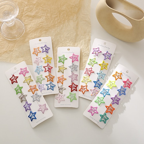 

10pcs Kids Girls' Sweet Daily Polka Dot Stylish Hair Accessories Colorful / Green / Blue